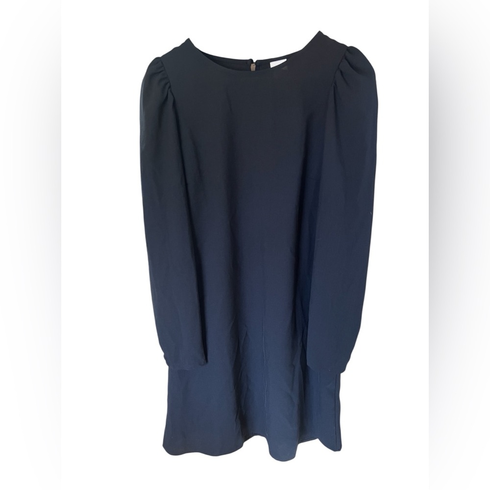 H&M Dark Black Long Sleeve Dress